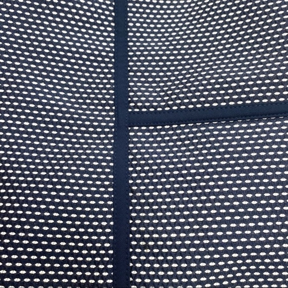 LAFAYETTE 148 New York Retro Tweed Micro Dots A-Line Skirt Navy Blue Size 6 - Picture 6 of 10